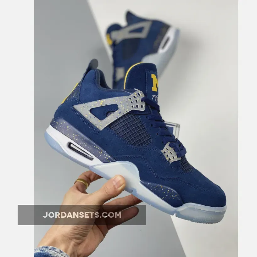 Air Jordan 4 'Michigan Wolverines' PE #jordan 4 michigan