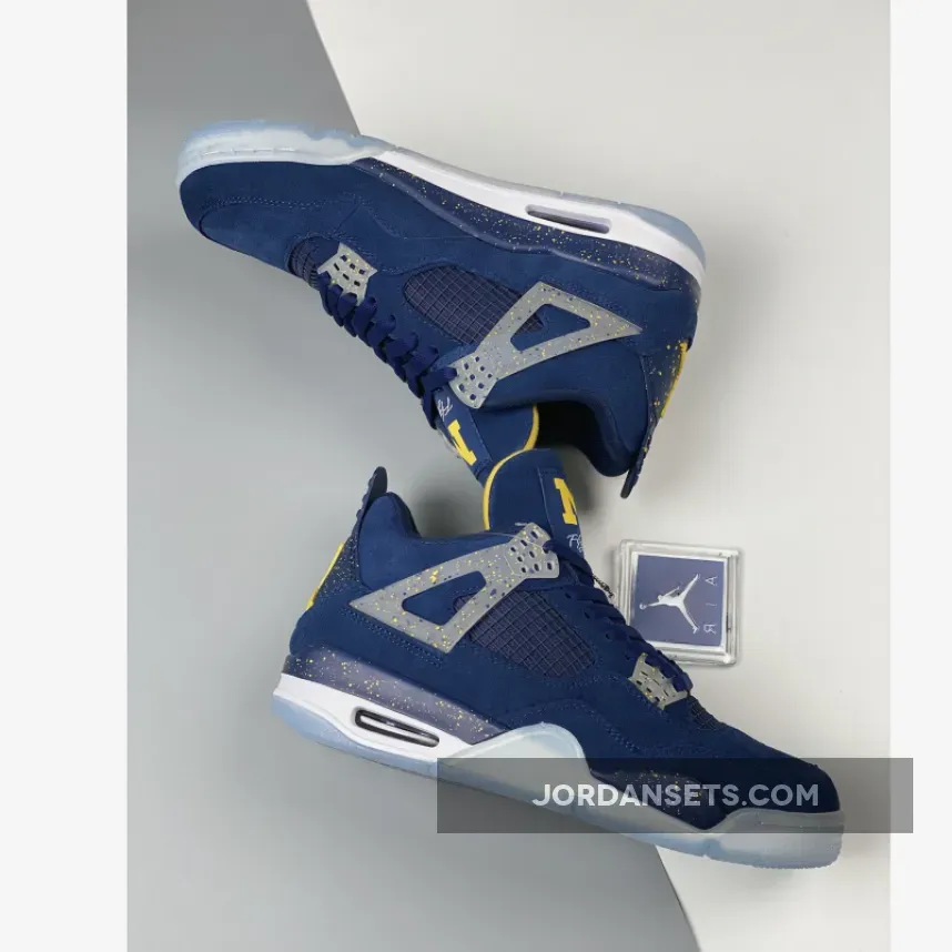 Air Jordan 4 'Michigan Wolverines' PE #jordan 4 michigan