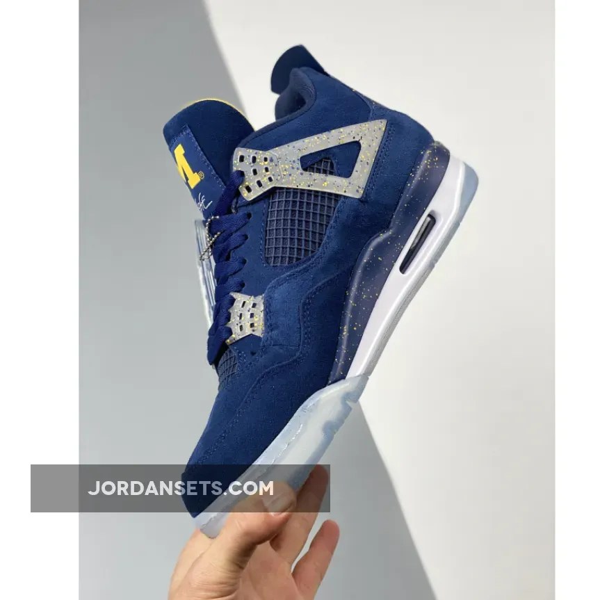 Air Jordan 4 'Michigan Wolverines' PE #jordan 4 michigan