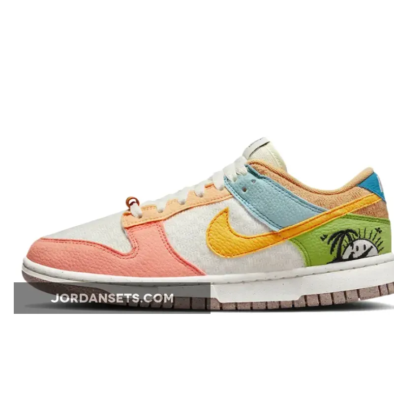 Nike Dunk Low SE 'Sun Club' Sail/Sanded Gold-Light Madder Root - nike sun dunks