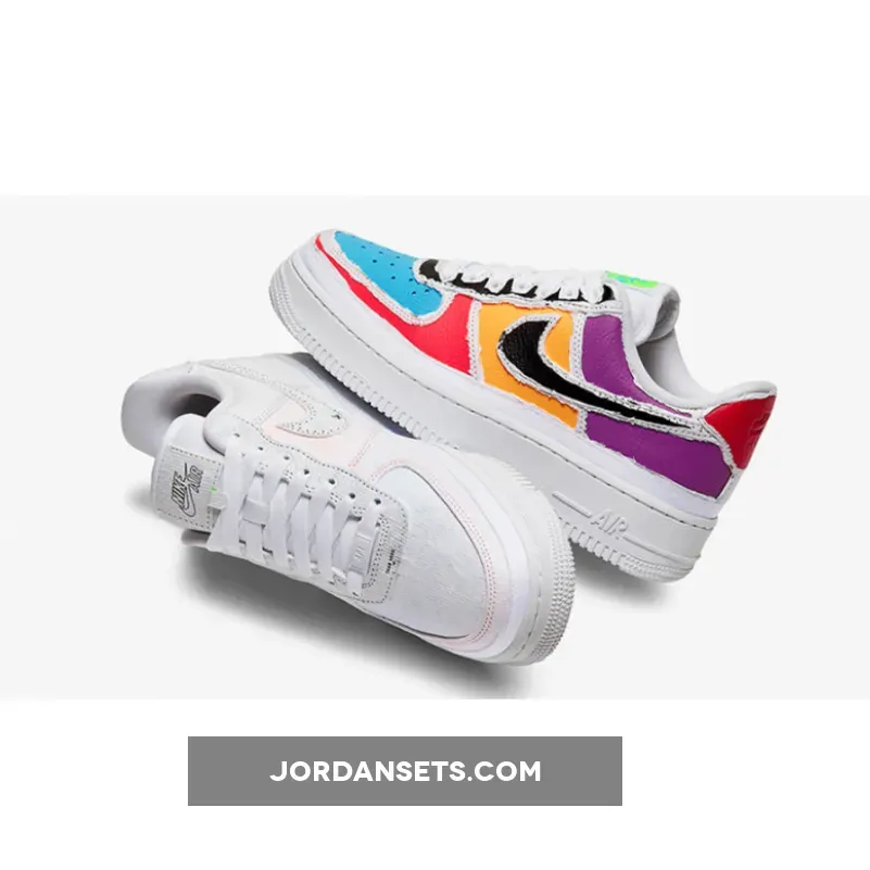 Nike Air Force 1 Low Tear-Away White White Multicolour CJ1650-100 rip shoes nike