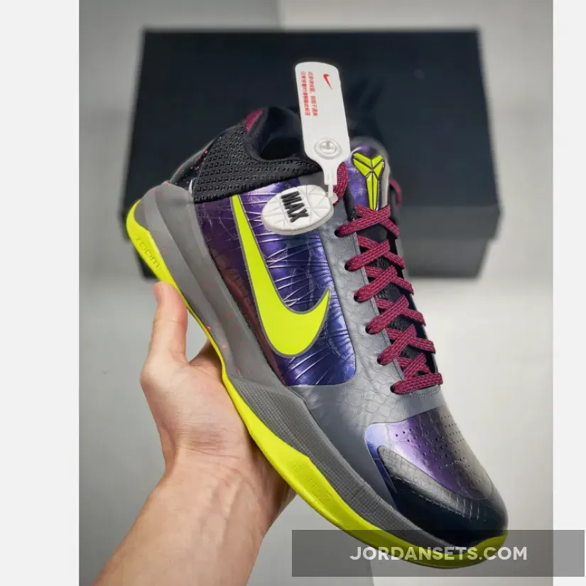 NBA 2K20 x Nike Kobe 5 Protro 'Chaos' Black/Dark Grey-Bright Crimson - zoom kobe 5 protro 'chaos' 2020