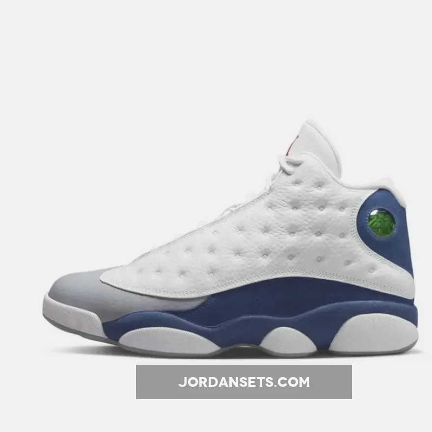 Air Jordan 13 'French Blue' White/Fire Red-French Blue-Light Steel Grey 414571-164 - 13s french blue