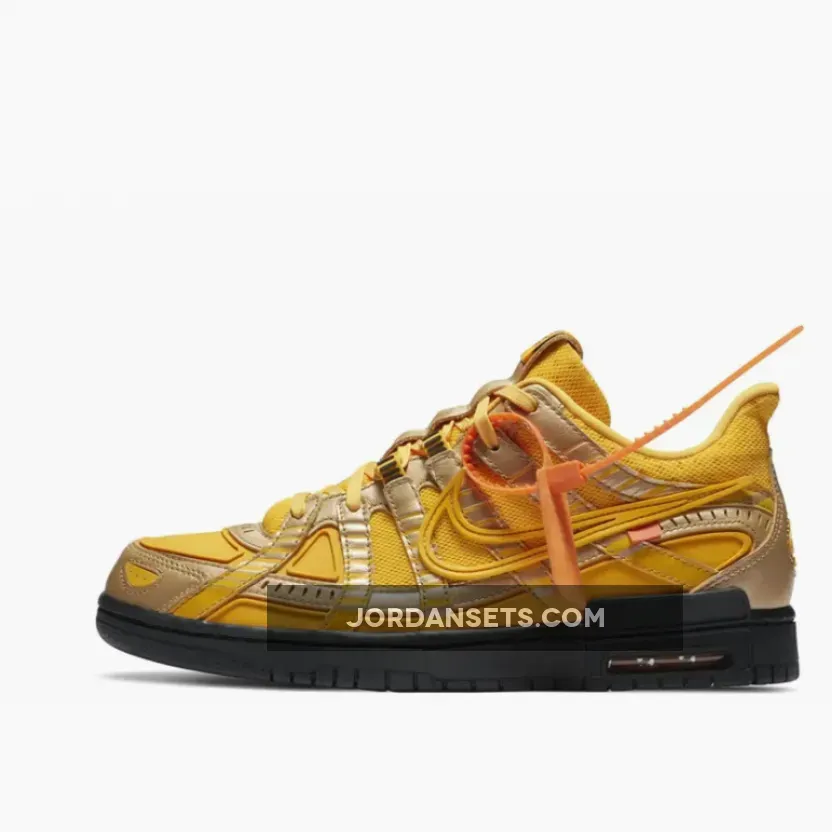 Nike Air Rubber Dunk Off-White University Gold - off white dunks box