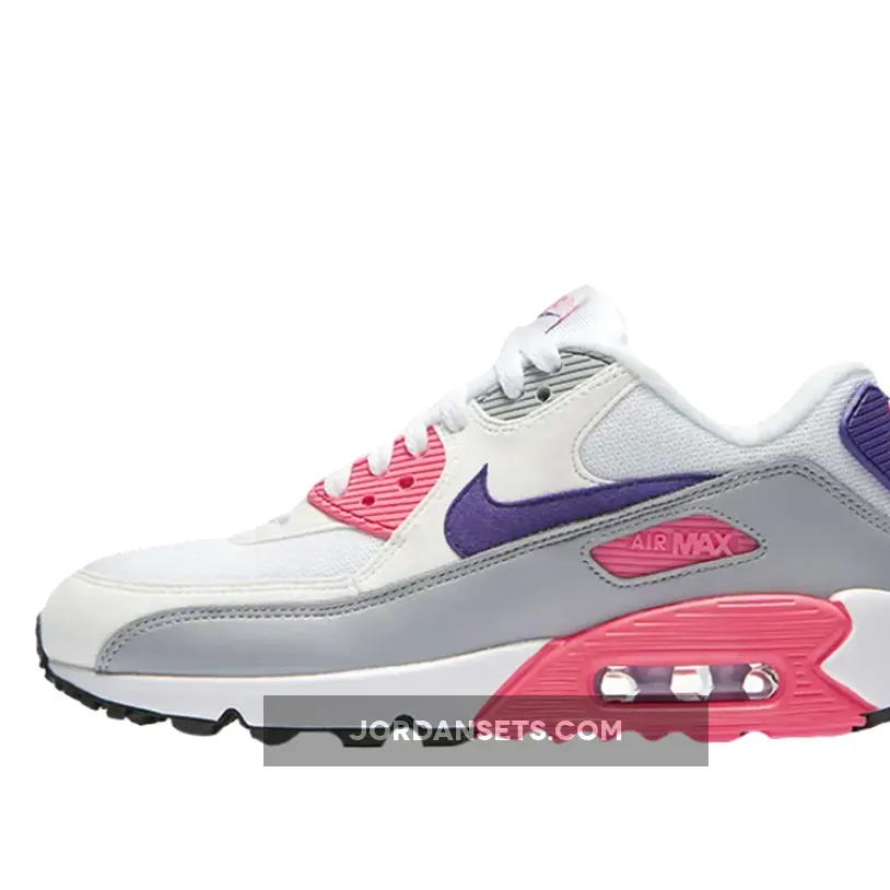 Nike Air Max 90 Grey Pink Womens 325213-136 / air max 90 laser pink