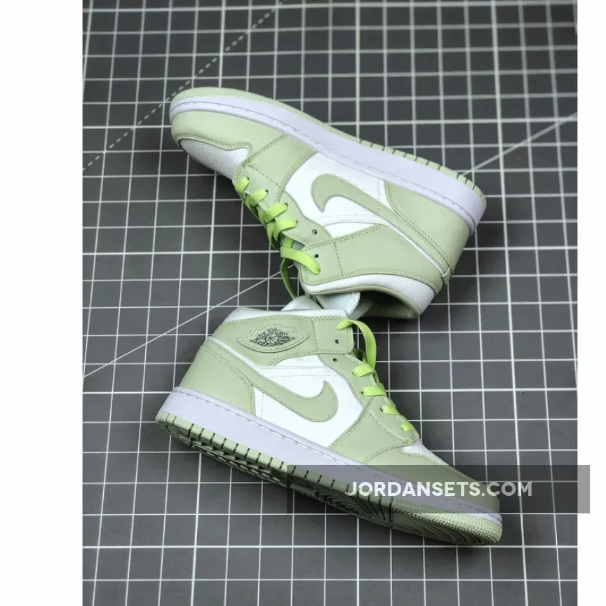 Jordan 1 Mid Spruce Aura Air Jordan 1 Mid WMNS White/Spruce Aura