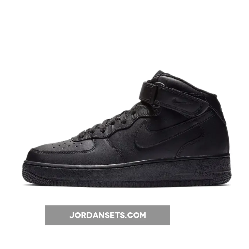 Nike Air Force 1 Mid Triple Black CW2289-001 - black af1 mid