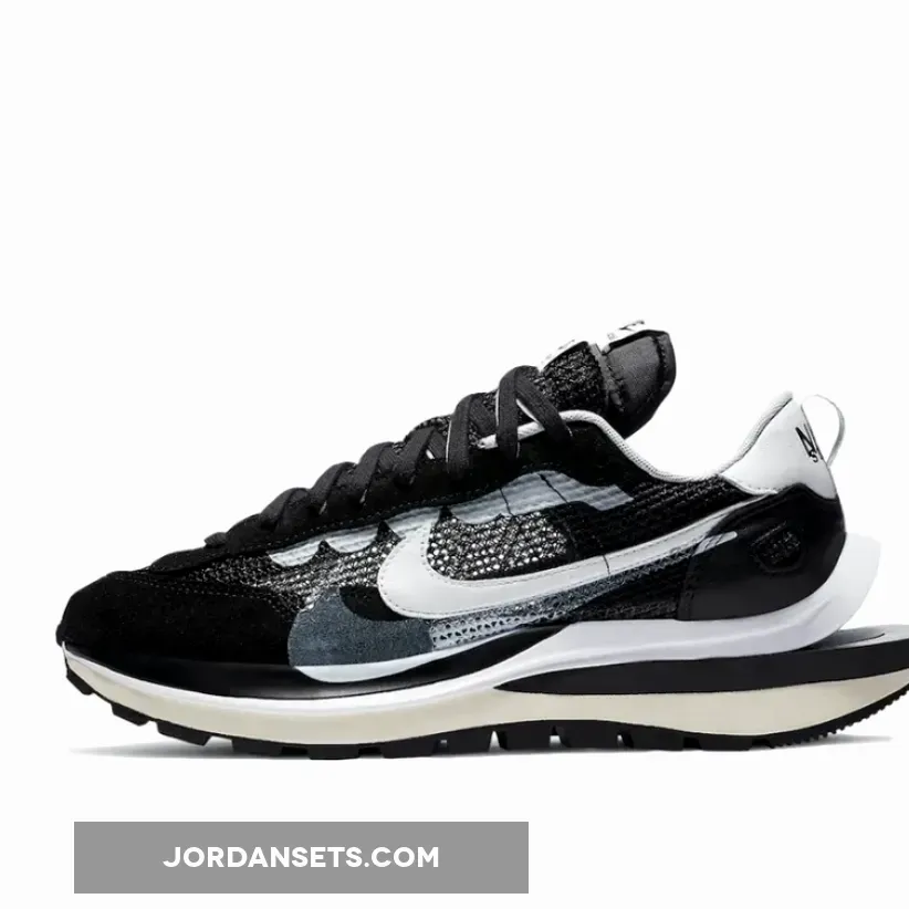 sacai x Nike VaporWaffle 'Black White' - nike black and white