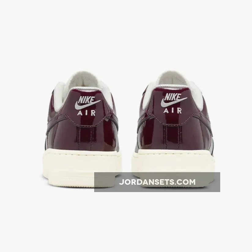 Nike Air Force 1 Low Patent Roman Bust DQ8583-100 / burgundy air force 1 women's