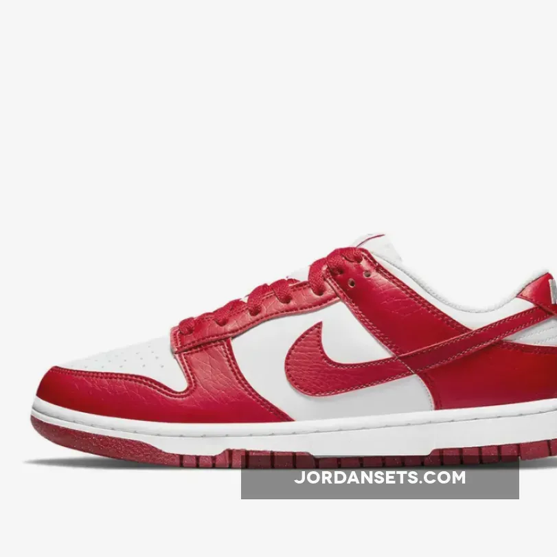 Nike Dunk Low Next Nature University Red DN1431-101 - womens dunk low next nature white and gym red