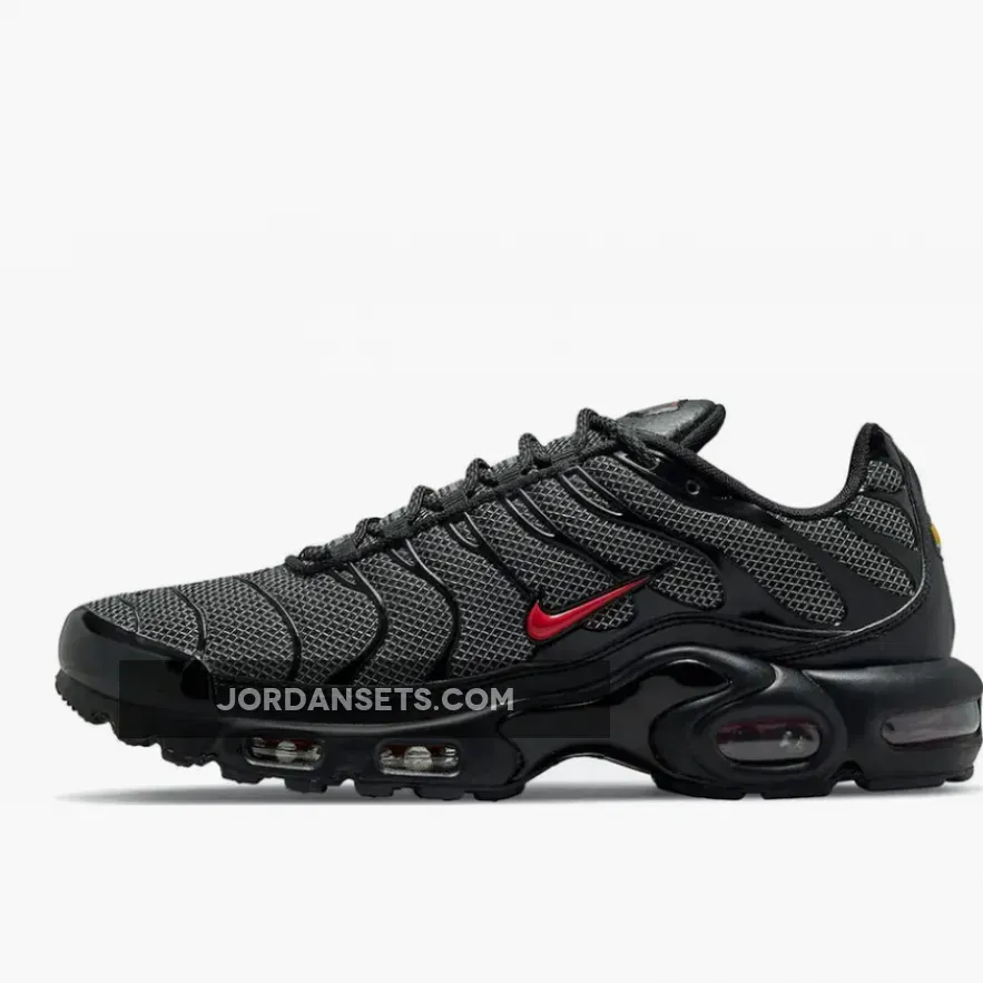 Nike TN Air Max Plus Black Metal Mesh DO6383-001 / nike air max plus metal mesh black red