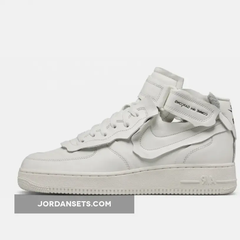 Comme des Garcons x Nike Air Force 1 Mid White DC3601-100 / commes des garcons air force 1