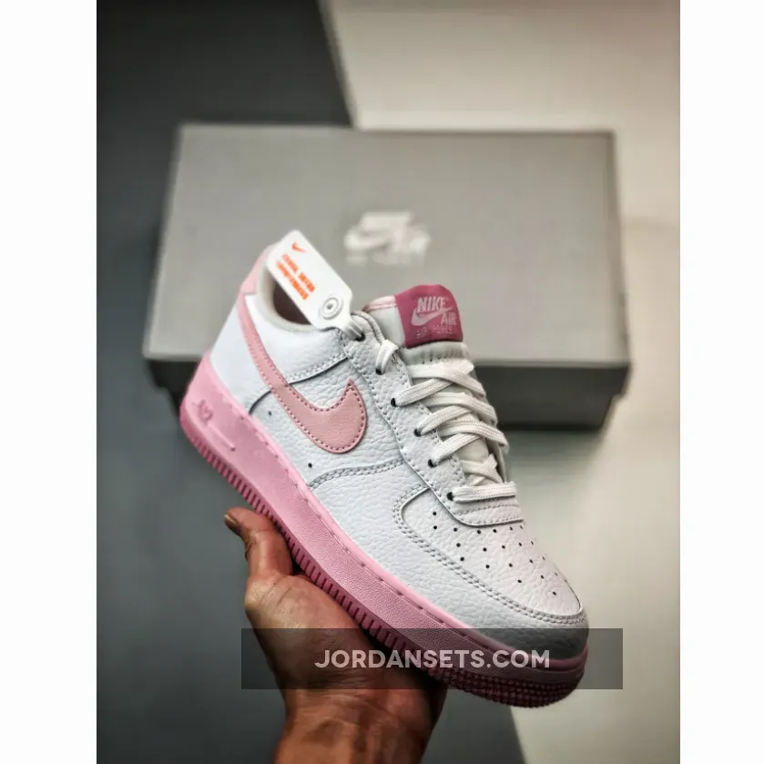CT3839-107 Nike Air Force 1 Low GS White/Pink Foam-Elemental Pink / all pink air force ones
