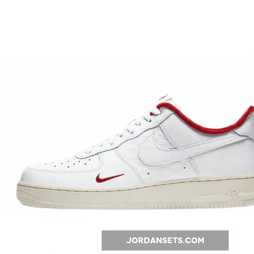 Kith x Nike Air Force 1 Low White/University Red-Metallic Gold kith japan