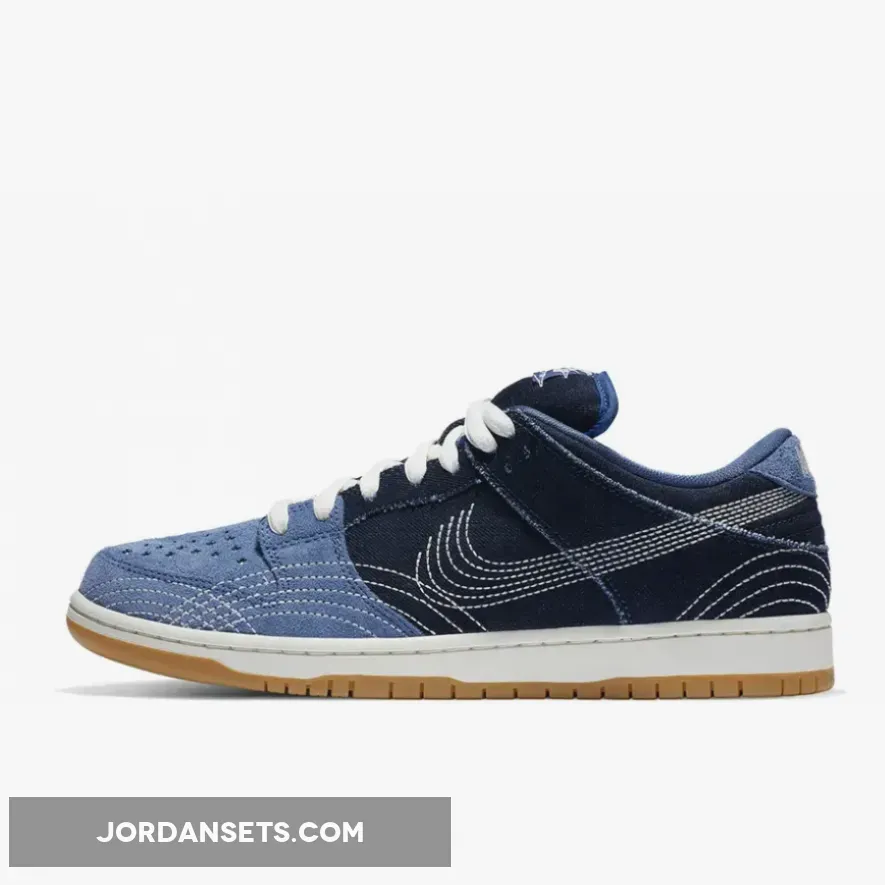 Nike SB Dunk Low Sashiko Denim Gum / denim sb dunk