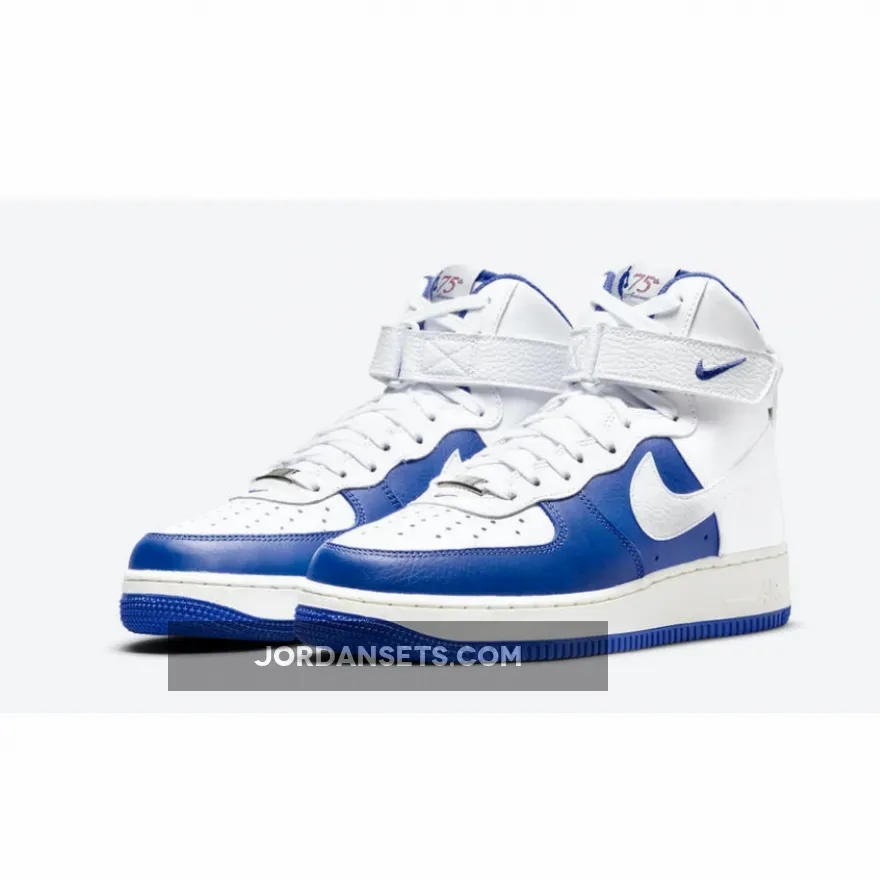 NBA x Nike Air Force 1 High Royal White DC8870-100 #nba 75th air force 1