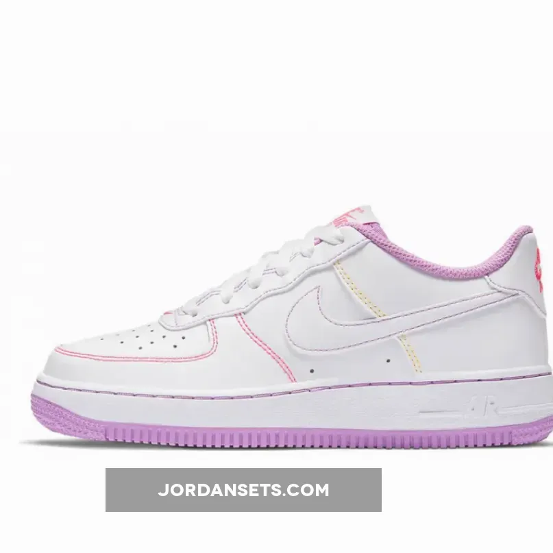 Nike Air Force 1 GS White Fuchsia Glow CW1575-110 #fuchsia air force 1