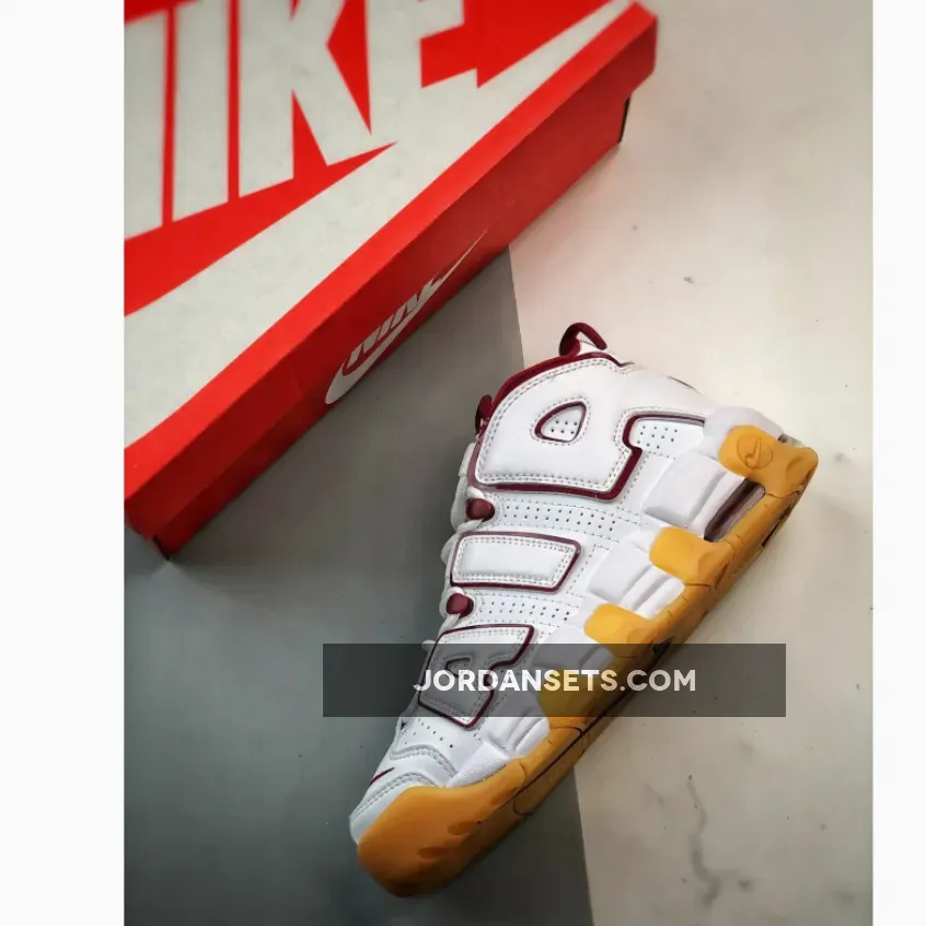 Nike Air More Uptempo White Team Red Gum FJ2846-100 Nike Air More Uptempo White Team Red Gum FJ2846-100
