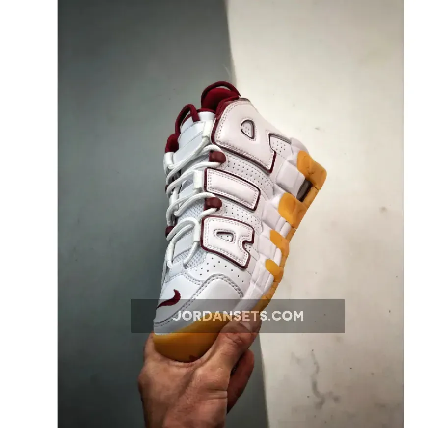 Nike Air More Uptempo White Team Red Gum FJ2846-100 Nike Air More Uptempo White Team Red Gum FJ2846-100