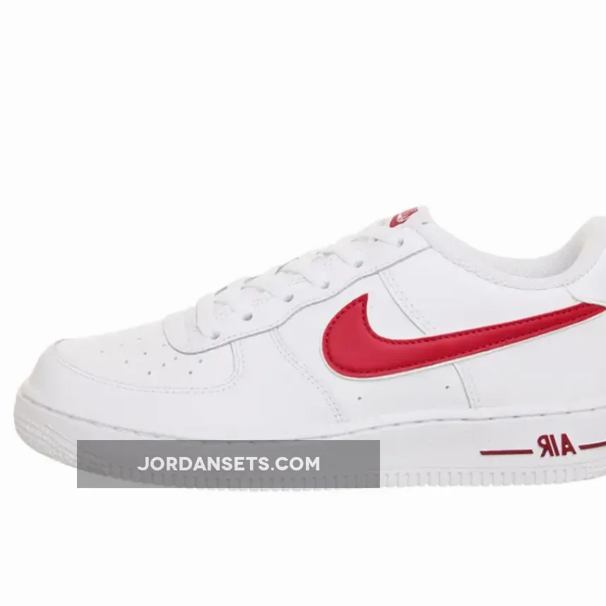 Nike Air Force 1 GS White Red WMNS AV6252-101 Outlet