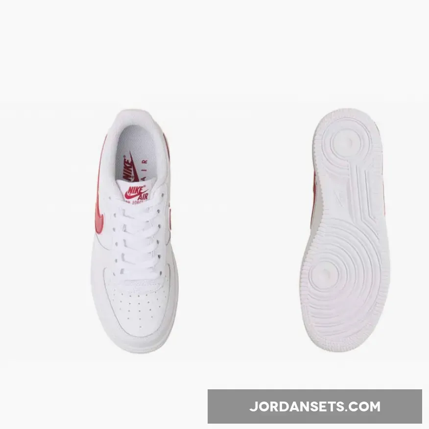Nike Air Force 1 GS White Red WMNS AV6252-101 Outlet