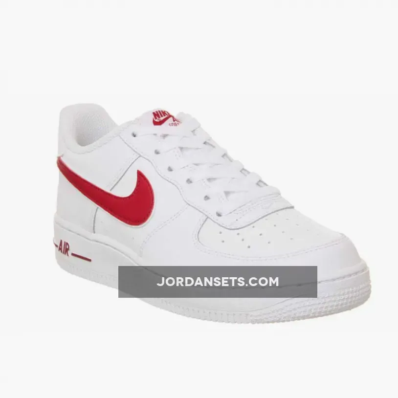 Nike Air Force 1 GS White Red WMNS AV6252-101 Outlet