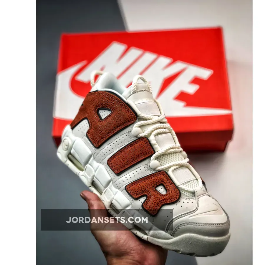 Nike Air More Uptempo Phantom/Black-Orange Trance-Sail / uptempo basketball