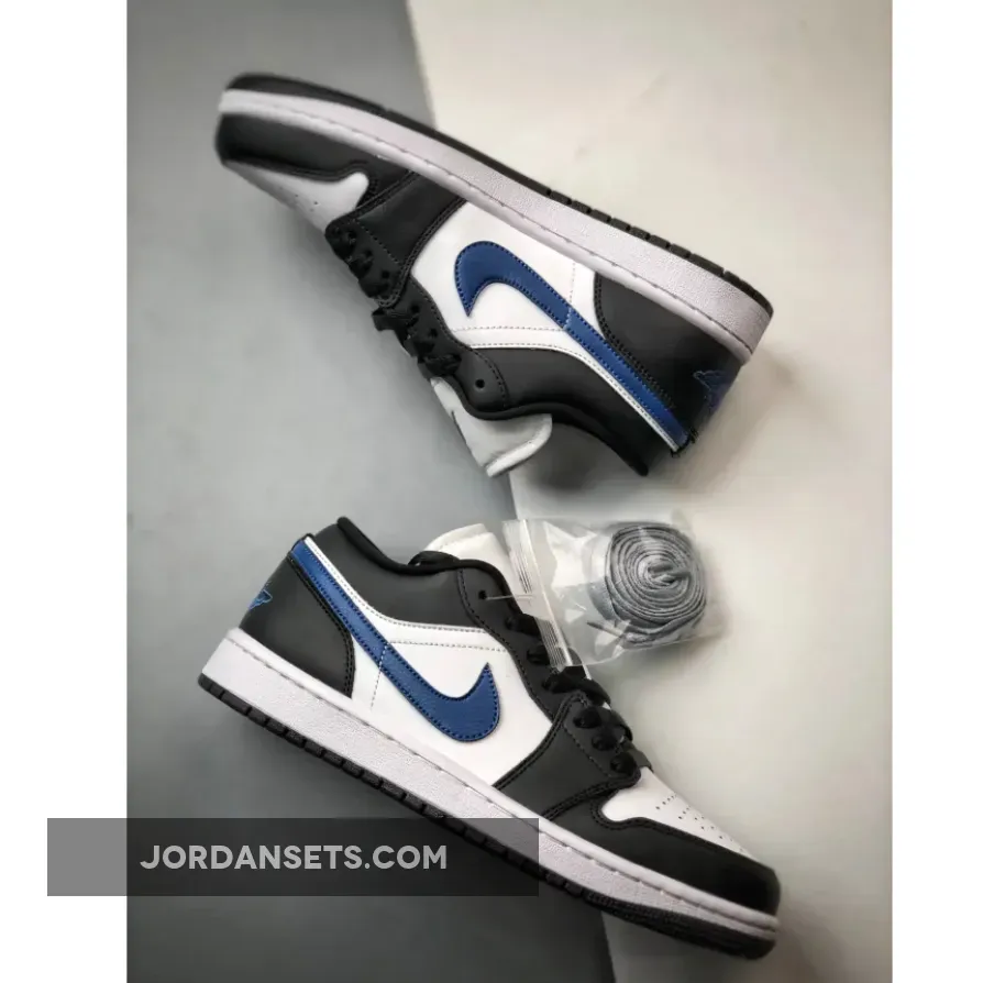 Air Jordan 1 Low Anthracite Industrial Blue-neutral Grey-white Restock Air Jordan 1 Low Anthracite Industrial Blue-neutral Grey-white Restock