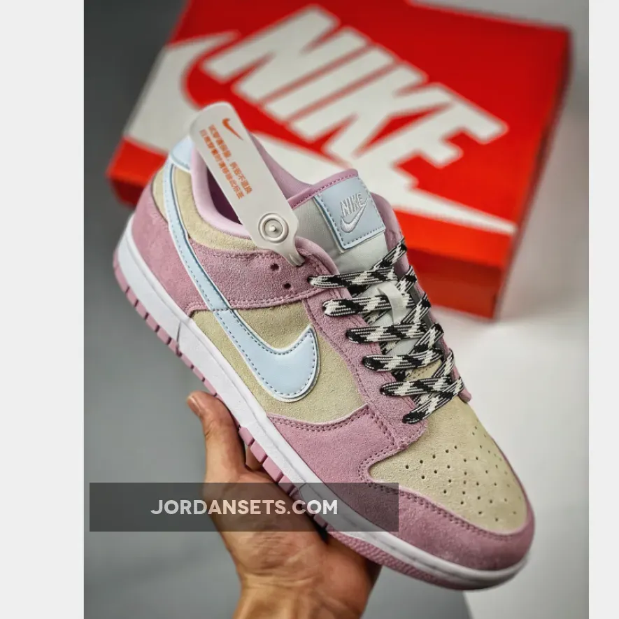 Nike Dunk Low Pink Foam/Pure Platinum-Phantom DV3054-600 dunks goat