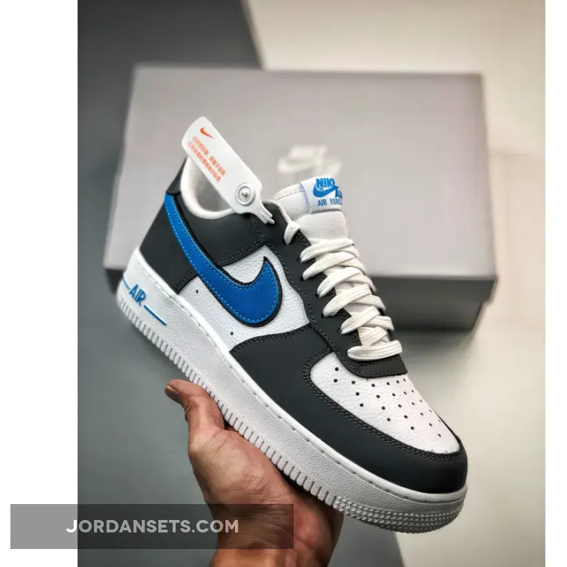 Nike Air Force 1 Low White Grey Blue FB3360-100 #grey and blue air force