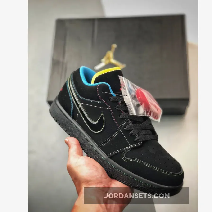 Air Jordan 1 Phat Low ‘Olympic’ Black/Green Bean-Varsity Red