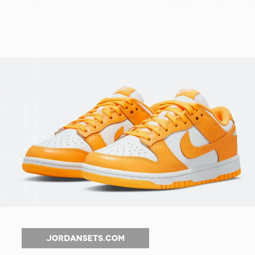 Nike Dunk Low Laser Orange Womens DD1503-800 neon orange and green dunks