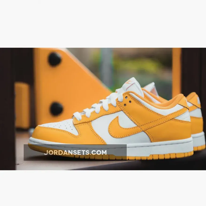 Nike Dunk Low Laser Orange Womens DD1503-800 neon orange and green dunks