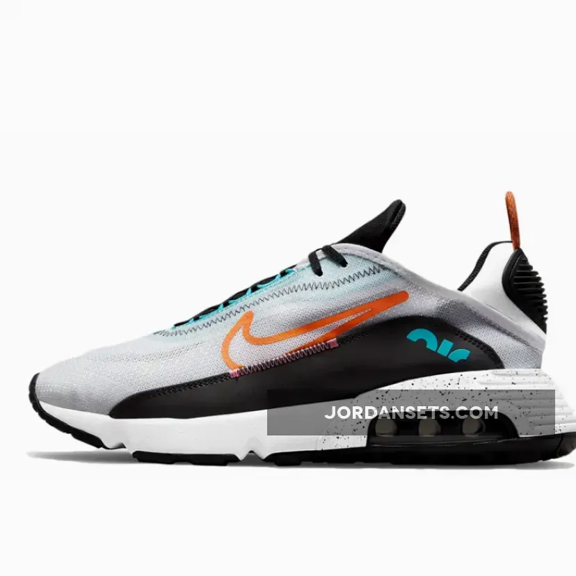 Nike Air Max 2090 White/Turf Orange-Black-Aquamarine all white air max 2090