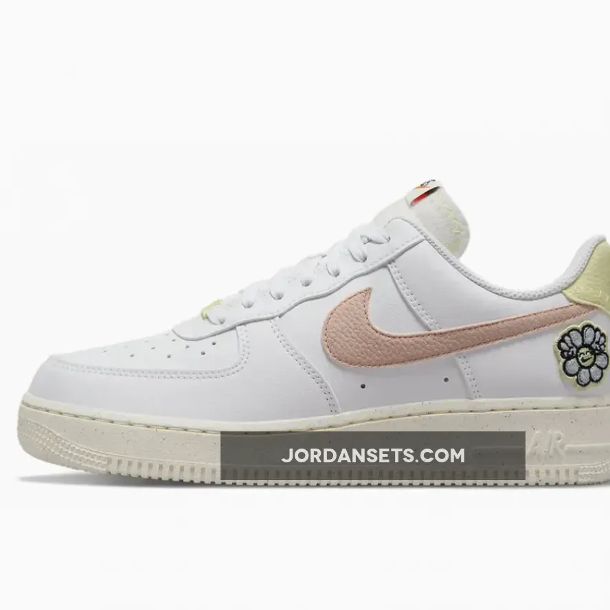 Nike Air Force 1 Low Next Nature White/Pink Oxford-Boarder Blue - floral air force 1
