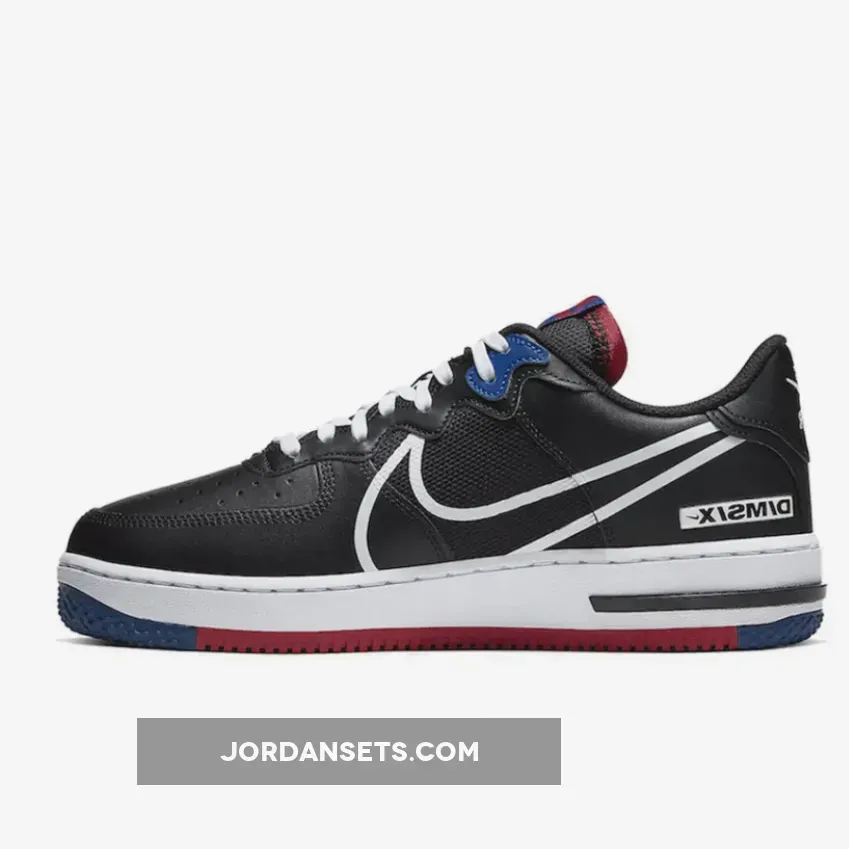 Nike Air Force 1 React D/MS/X Black Red CT1020-001