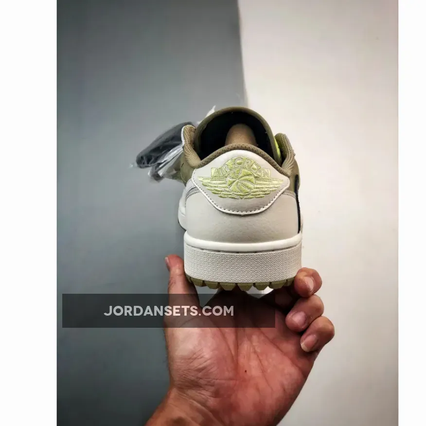 Travis Scott x Air Jordan 1 Low Golf Neutral Olive/Black-Sail / Travis Scott Golfs