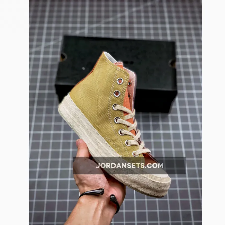 Converse Unisex Renew Cotton Chuck 70 High Top Paradise Sand #chuck 70 tri-panel