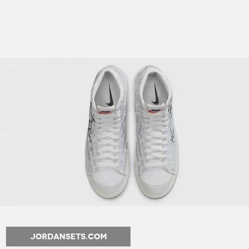 Comme des Garcons x Naomi Osaka x Nike Blazer Mid White Black - blazer heart