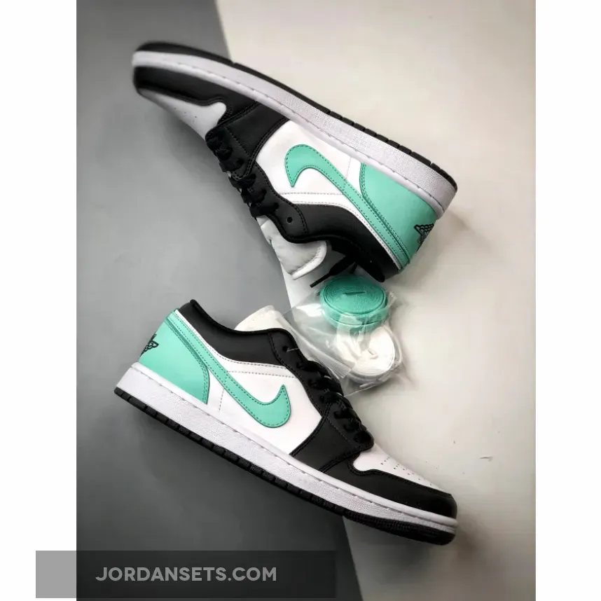 For Sale Air Jordan 1 Low White/Black-Green Glow 553558-131 For Sale Air Jordan 1 Low White/Black-Green Glow 553558-131