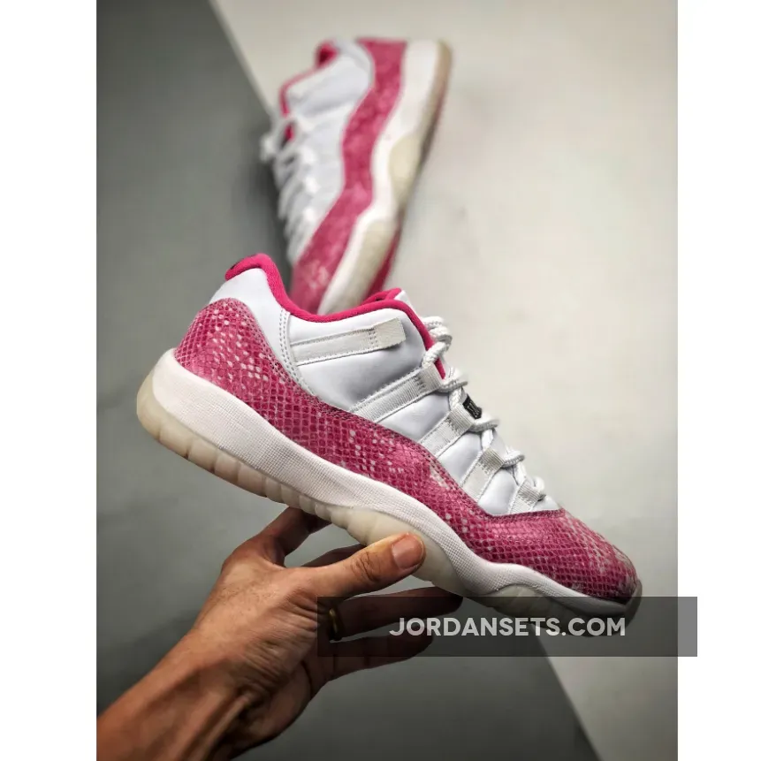 Jordan 11 Retro Low Pink Snakeskin (2019) (Womens) | 11 PINK