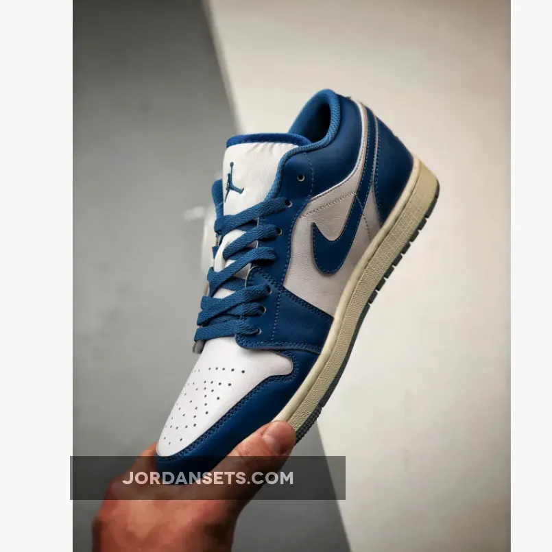 Air Jordan 1 Low White Industrial Blue Air Jordan 1 Low White Industrial Blue