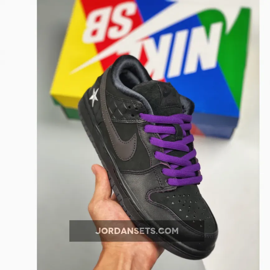 Familia x Nike SB Dunk Low "First Avenue" Black/Voltage Purple-White DJ1159-001
