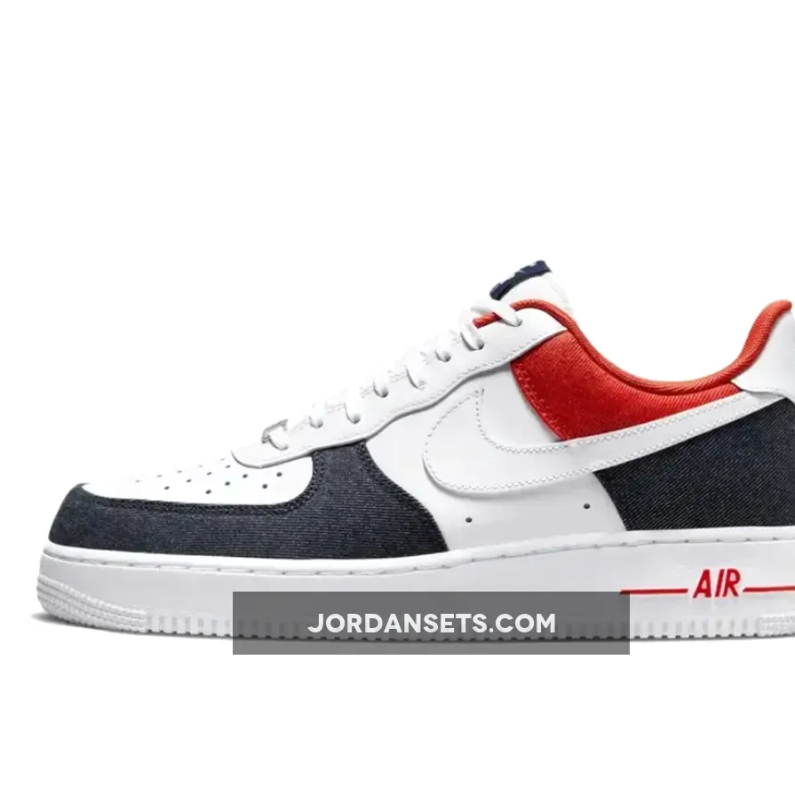 Nike Air Force 1 Low 'USA Denim' DJ5174-100 - air force 1 blue and red