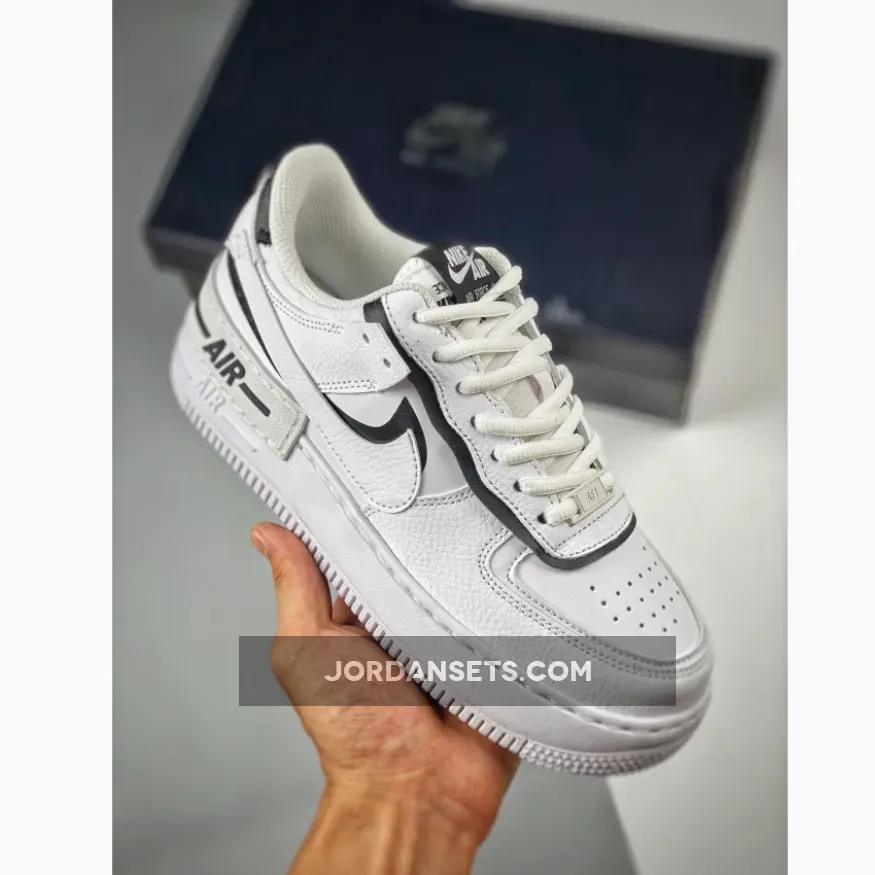 Nike Air Force 1 Shadow White Black / nike air force 1 shadow white black custom