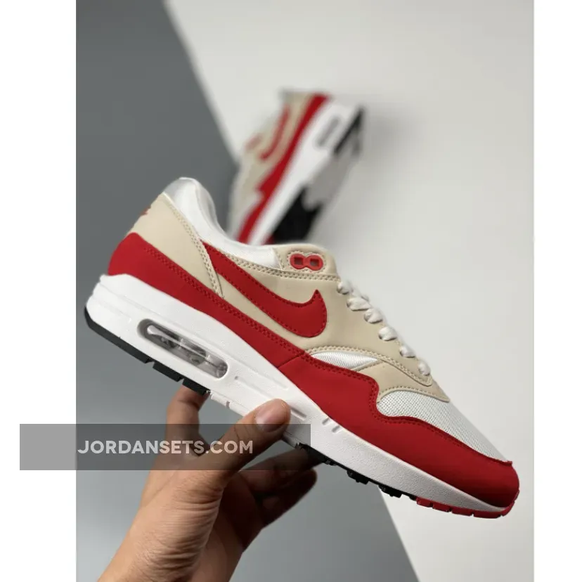 Nike Air Max 1 Anniversary White/University Red 908375-103 - 2017 air max 1