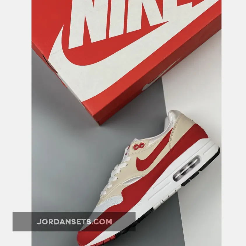 Nike Air Max 1 Anniversary White/University Red 908375-103 - 2017 air max 1