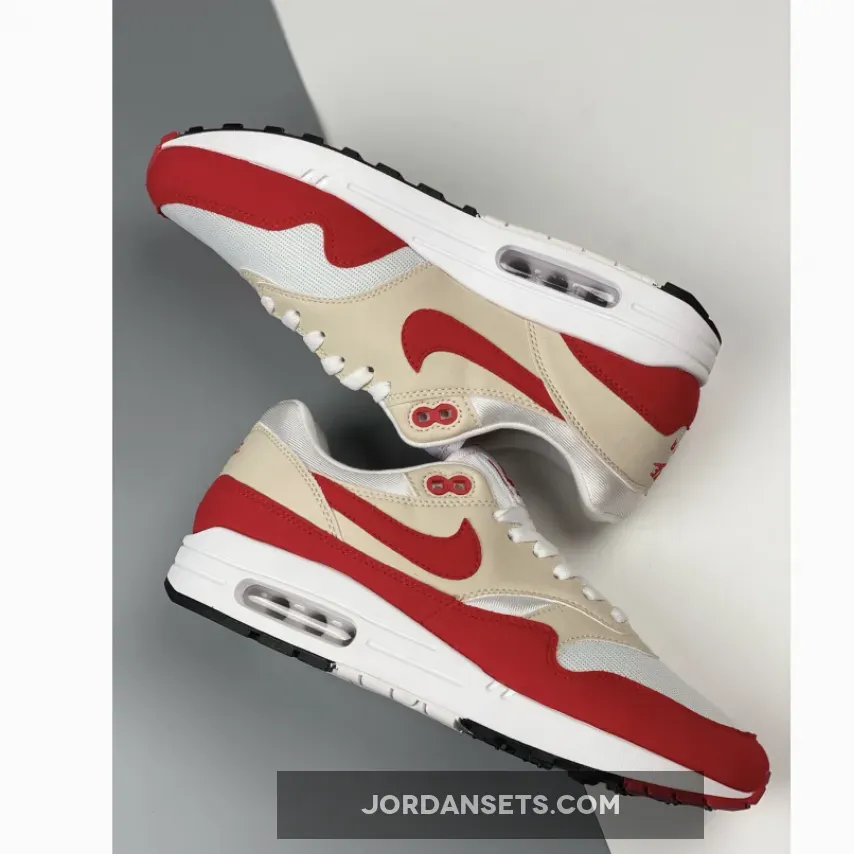 Nike Air Max 1 Anniversary White/University Red 908375-103 - 2017 air max 1