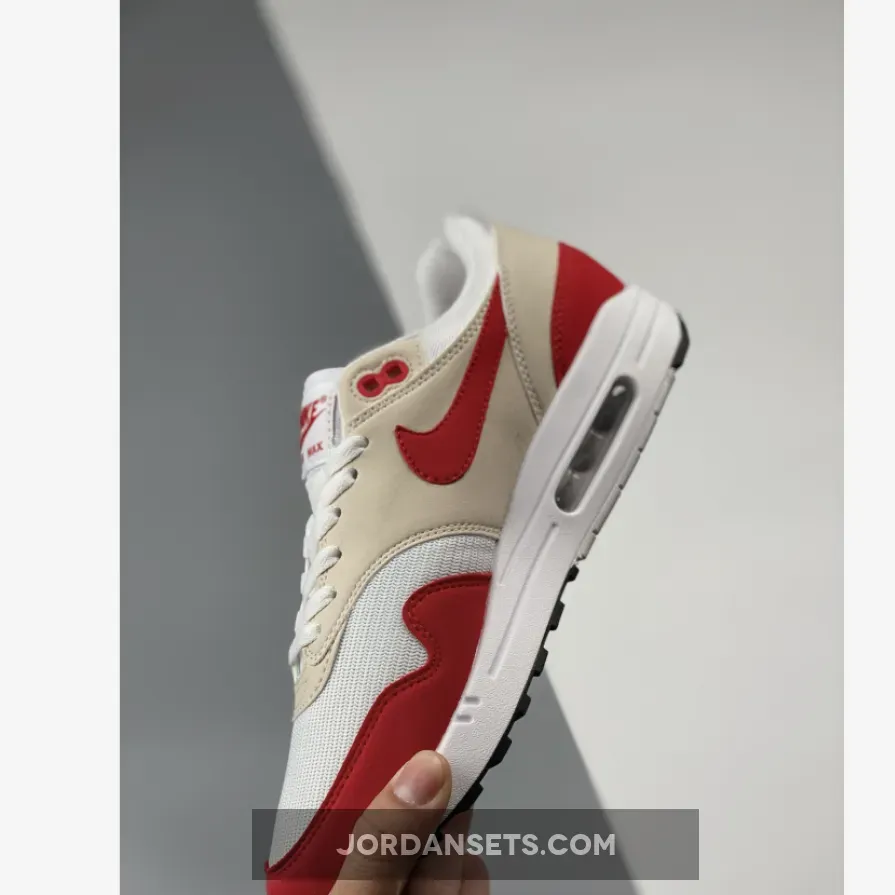 Nike Air Max 1 Anniversary White/University Red 908375-103 - 2017 air max 1