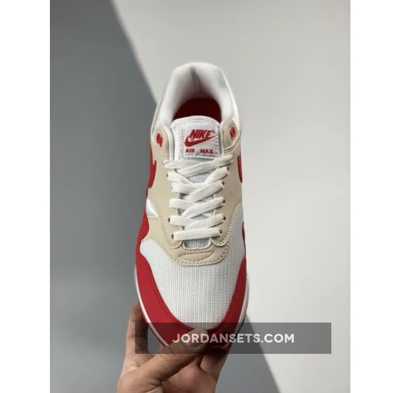 Nike Air Max 1 Anniversary White/University Red 908375-103 - 2017 air max 1